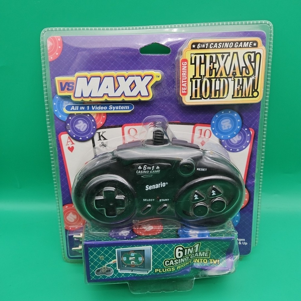 VS Maxx Plug And Play Game Texas Hold Em 6 In 1 Casino Game‎ Brand New Sealed